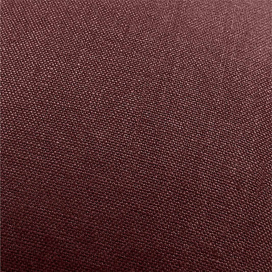 Relaxed Linen Layering 20"x20" Chestnut Red Throw Pillow with Down-Alternative Insert