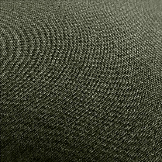 Relaxed Linen 20"x20" Ficus Green Layering Throw Pillow