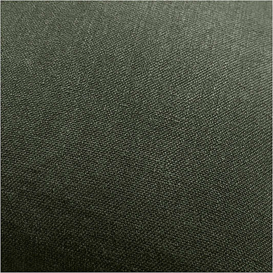 Relaxed Linen 20"x20" Ficus Green Layering Throw Pillow with Down-Alternative Insert