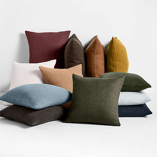 Relaxed Linen Layering 20"x20" Throw Pillows