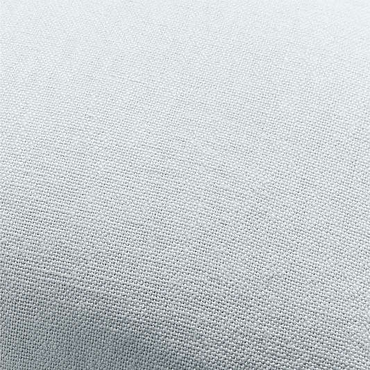 Relaxed Linen 20"x20" Pale Blue Layering Throw Pillow with Down-Alternative Insert