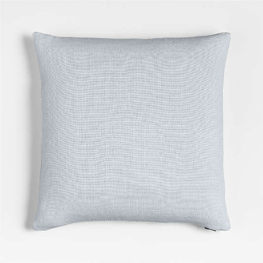 Relaxed Linen 20"x20" Pale Blue Layering Throw Pillow