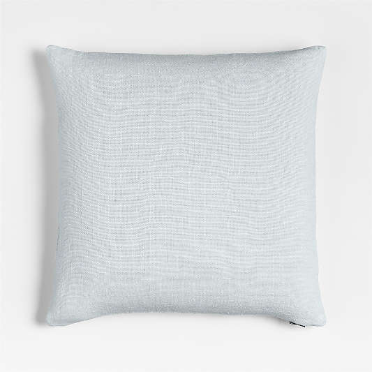 Relaxed Linen 20"x20" Pale Blue Layering Throw Pillow Cover