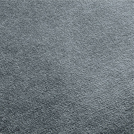 Relaxed Washed Organic Cotton Velvet 20"x20" Blue Throw Pillow Cover