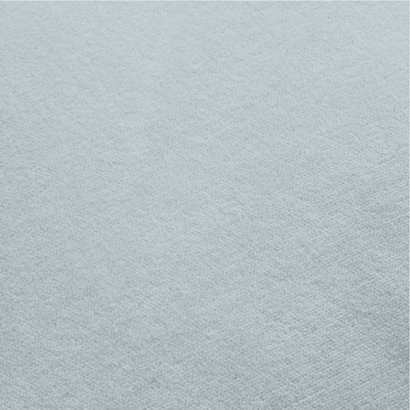 Relaxed Washed Organic Cotton Velvet 20"x20" Pale Blue Throw Pillow with Down-Alternative Insert - image 3 of 6