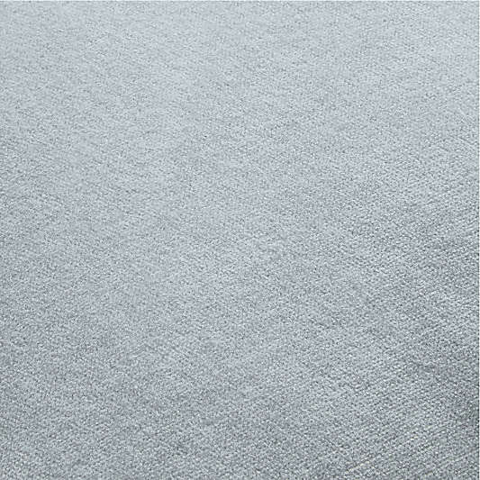 Relaxed Washed Organic Cotton Velvet 20"x20" Pale Blue Throw Pillow Cover