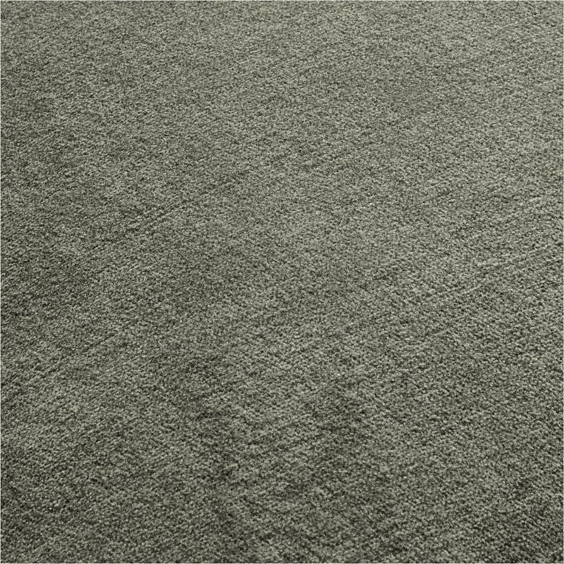 Relaxed Washed Organic Cotton Velvet 20"x20" Shadow Sage Green Throw Pillow with Down-Alternative Insert - image 3 of 4