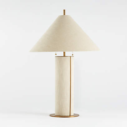 Remi Natural Linen Table Lamp Bedroom, Crate And Barrel Table Lamps Canada