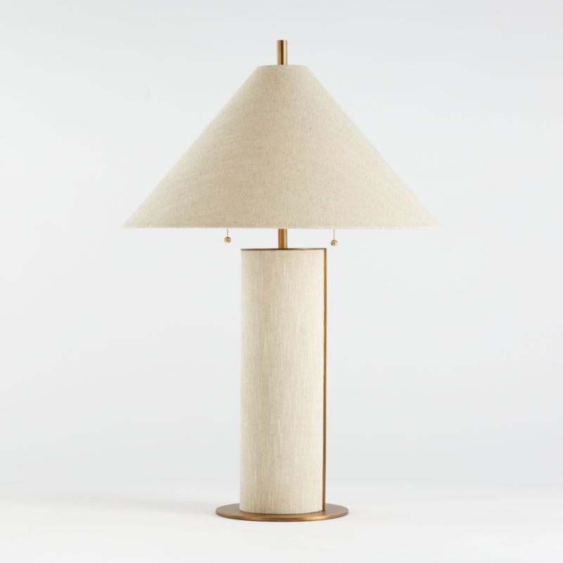 Remi Natural Linen Table Lamp 31.75" - image 9 of 15