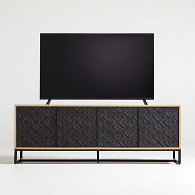 View Renard 68" Carved Storage Media Console details