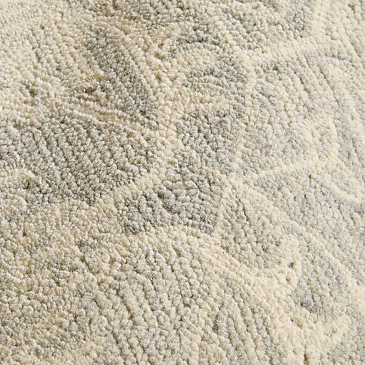 Rennes Wool Traditional Hand-Tufted Grey Rug Swatch 12"x18"