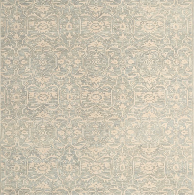 Rennes Wool Traditional Light Blue Area Rug 9'x12' - image 0 of 6