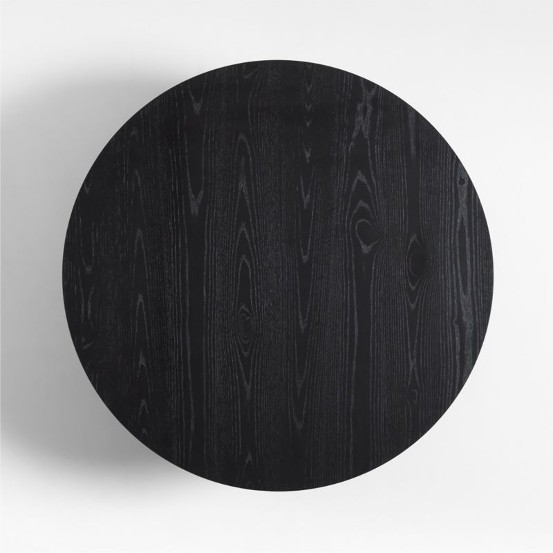 Repaso Ebonized Ash Wood 48" Round Coffee Table - image 12 of 14