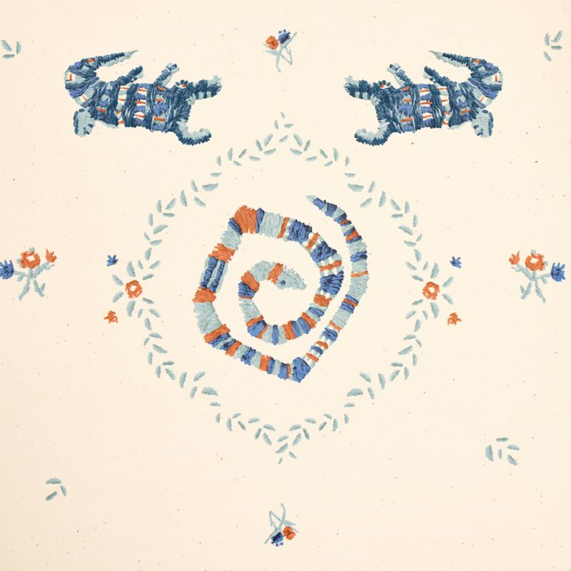 Backdrop Reptilia Warm Blue Wallpaper - image 2 of 3