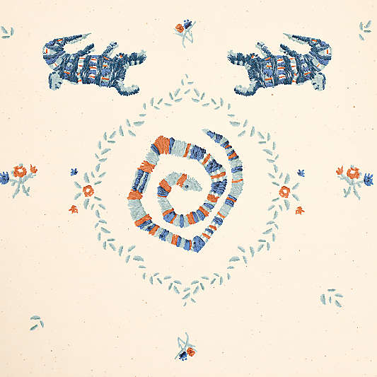 Backdrop Reptilia Warm Blue Wallpaper