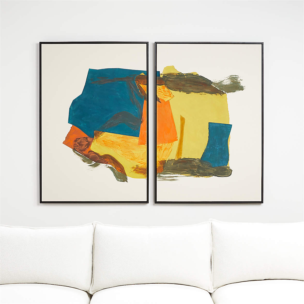 'Reservation' Framed Wall Art Prints by Eve Fairwell, Set of 2