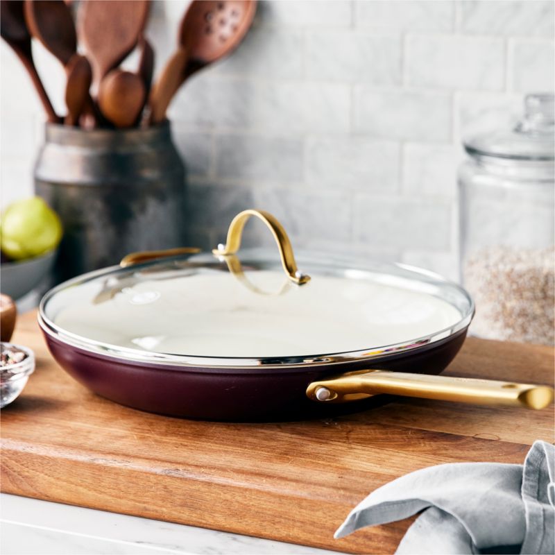 GreenPan ™ Reserve Merlot 12" Ceramic Non-Stick Frying Pan with Lid - image 1 of 2