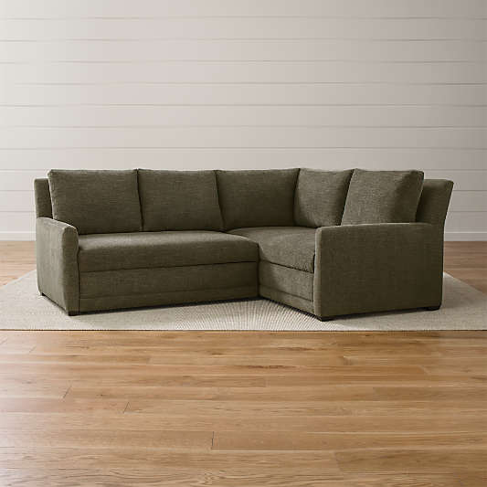 Reston 2-Piece Right Arm Corner Trundle Sleeper Sectional Sofa