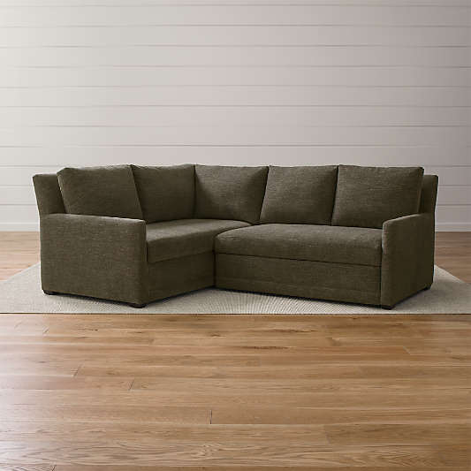 Reston 2-Piece Left Arm Corner Trundle Sleeper Sectional Sofa