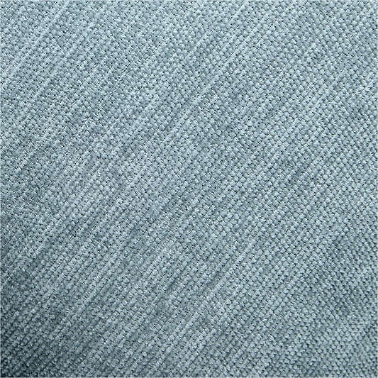 Rete Chenille Border 23"x23" Crystal Blue Throw Pillow Cover by Venus Williams