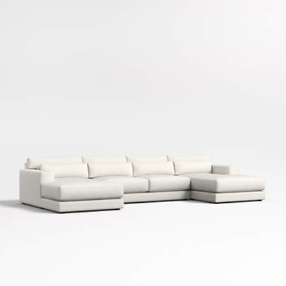 Retreat 3-Piece Double-Chaise Sectional Sofa