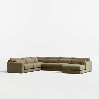 Retreat 4-Piece L-Shaped Sectional Sofa with Chaise Lounge