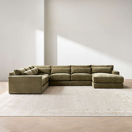 Retreat 4-Piece L-Shaped Sectional Sofa with Chaise Lounge