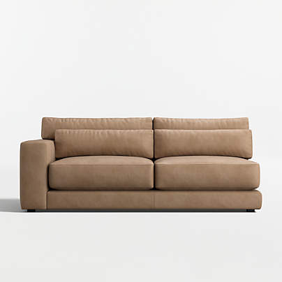 Retreat Leather Left-Arm Sofa Sectional Piece