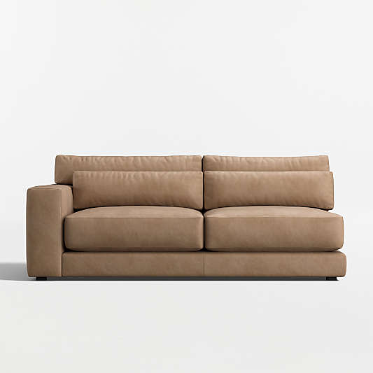 Retreat Leather Left-Arm Sofa Sectional Piece