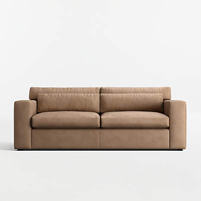 Retreat 94" Leather Queen Sleeper Sofa