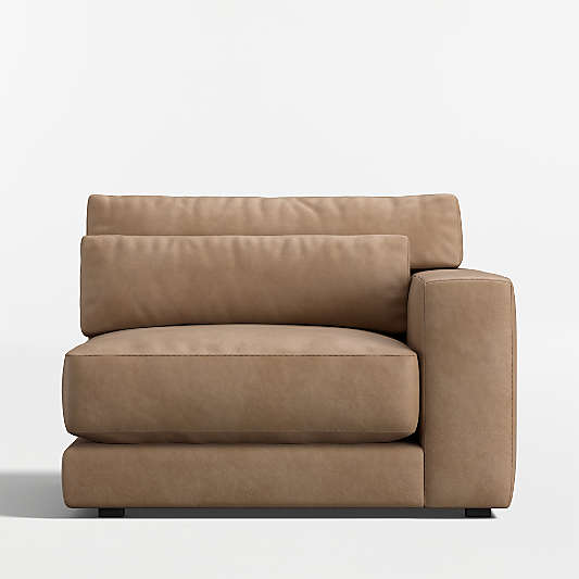 Retreat Leather Right-Arm Chair Sectional Piece