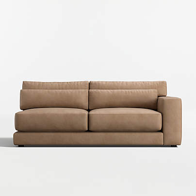 Retreat Leather Right-Arm Sofa Sectional Piece
