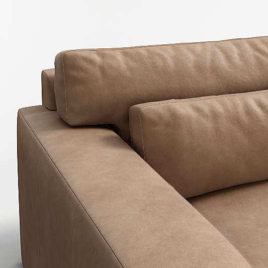 Retreat 3-Piece L-Shaped Leather Sectional Sofa
