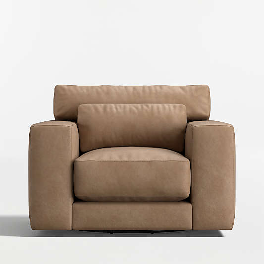 Retreat 43" Leather Swivel Chair