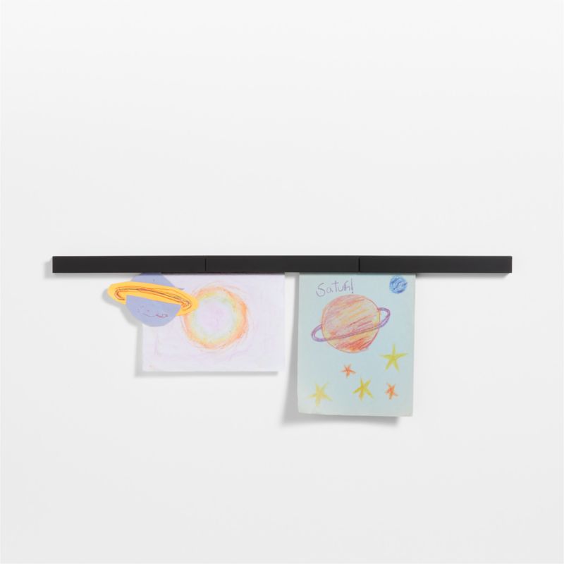 Modern Black Wood Kids Gallery Art Rail - image 0 of 4