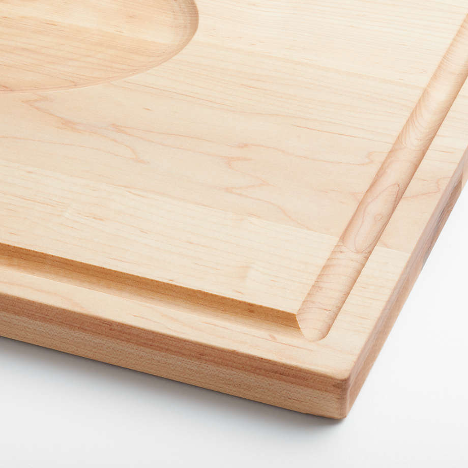 Crate & Barrel Walnut Reversible Cutting Board