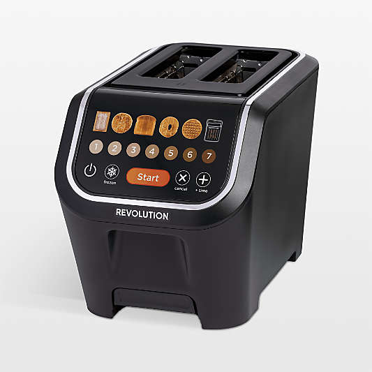 Revolution InstaGLOâ„¢ R90 Black Toaster with Toastie Press