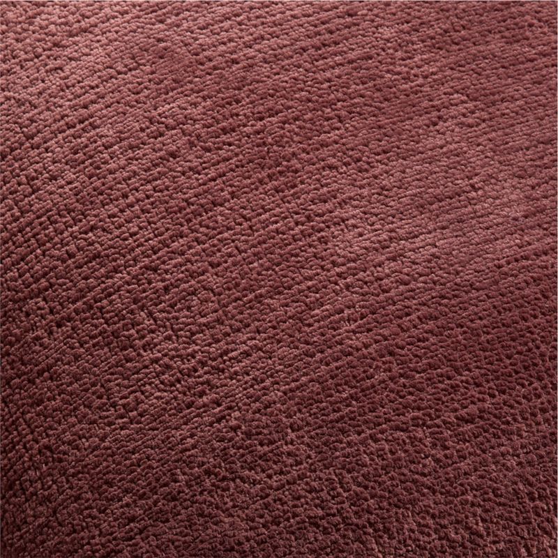 Revasser Chenille 23"x23" Burgundy Throw Pillow with Feather Insert by Athena Calderone - image 2 of 5