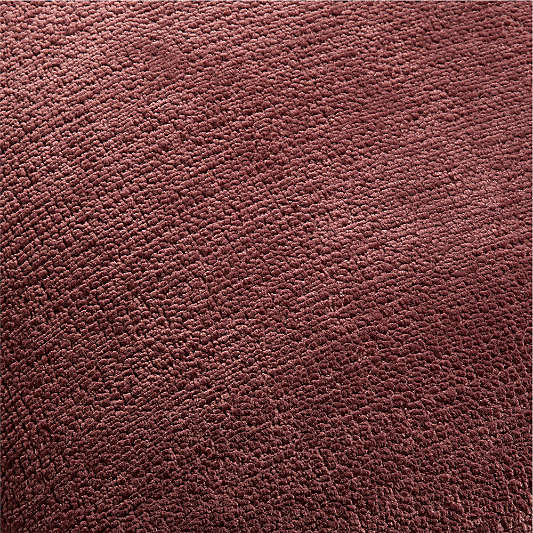 Revasser Chenille 23"x23" Burgundy Throw Pillow by Athena Calderone