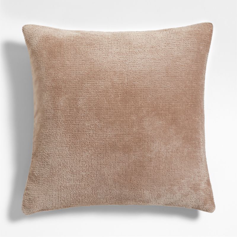 Revasser Chenille 23"x23" Calm Beige Throw Pillow with Feather Insert by Athena Calderone - image 0 of 5