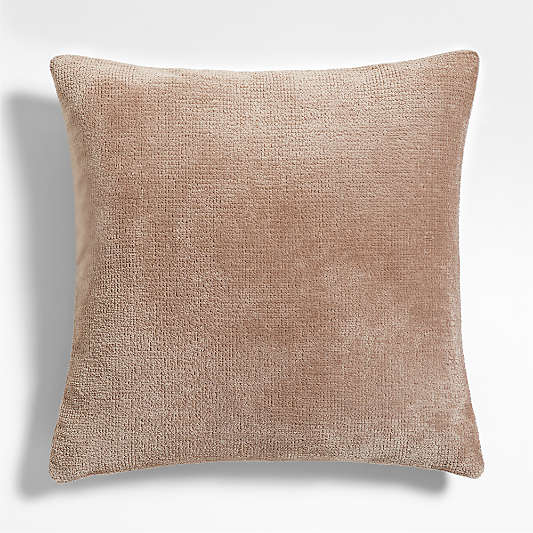 Revasser Chenille 23"x23" Calm Beige Throw Pillow by Athena Calderone