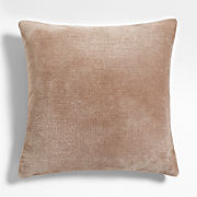 Revasser Chenille 23x23 Calm Beige Throw Pillow Cover by Athena Calderone