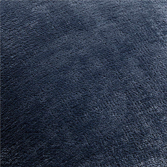 Revasser Chenille 23x23 Ombre Blue Throw Pillow with Down-Alternative Insert by Athena Calderone