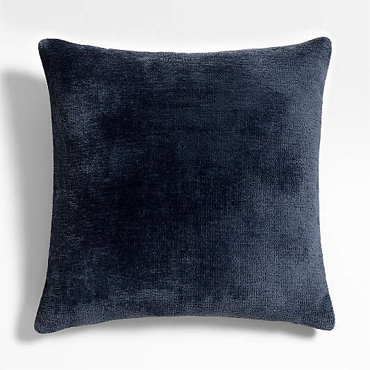 Revasser Chenille 23"x23" Ombre Blue Throw Pillow Cover by Athena Calderone