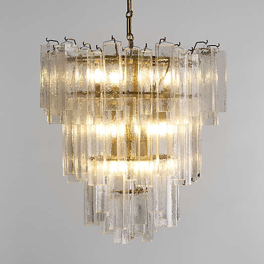 Revelry Glass Chandelier Light 28"