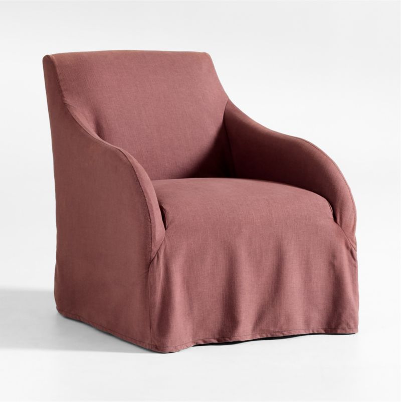 Revello Slipcovered Swivel Accent Chair - image 0 of 6