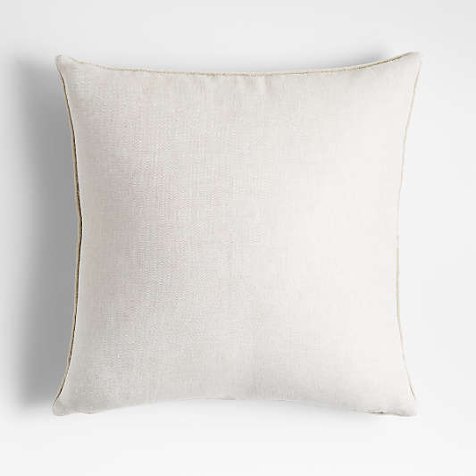 Faux Mohair Recycled 20"x20" Moonbeam White Throw Pillow