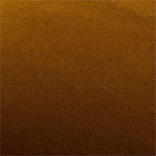 Faux Mohair Recycled 20"x20" Ocher Throw Pillow