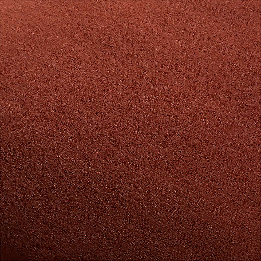 Faux Mohair Recycled 20"x20" Terracotta Orange Throw Pillow
