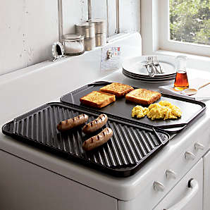 Non-stick Flat Griddle Plate & Hybrid Roast Dish